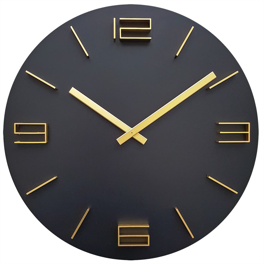 Technoline Horloge murale WT2400 noire horloge à quartz