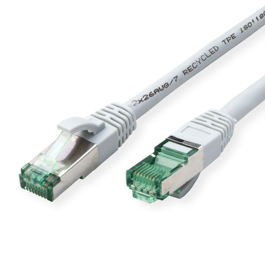 ROLINE RM Cordon Cat.6A S/FTP(PiMF), gris, 0,3 m