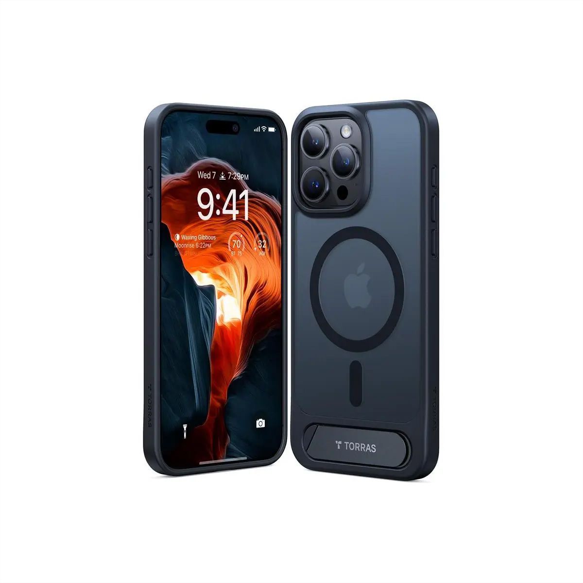Torras étui portable UPRO Pstand , iPhone 15 Pro Max, noir