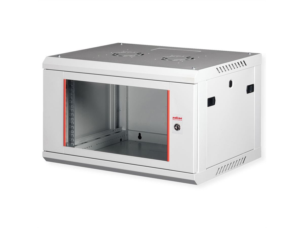 ROLINE 19-Zoll Wandgehäuse Basic Plus 6HE, 600x450 BxT grau