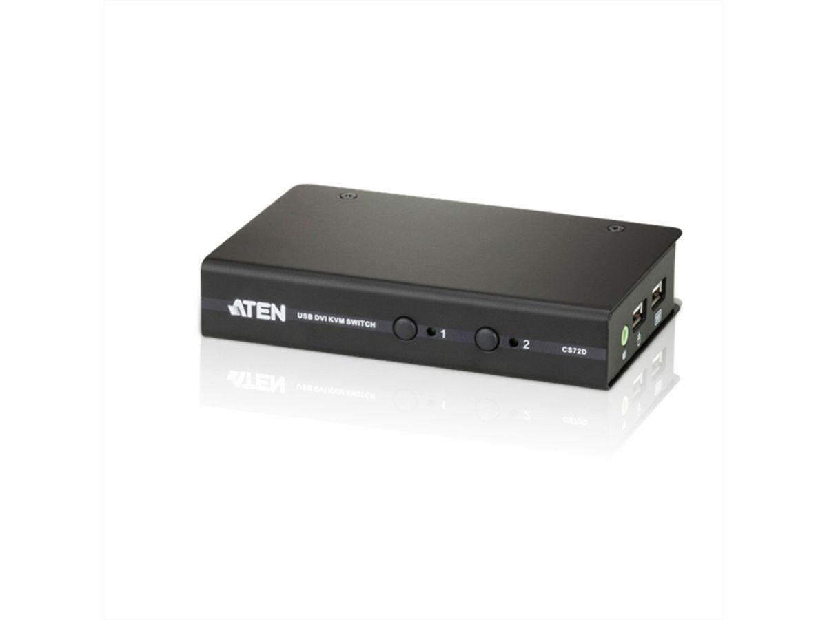 ATEN CS72D KVM Switch DVI, USB, Audio, 2 Ports