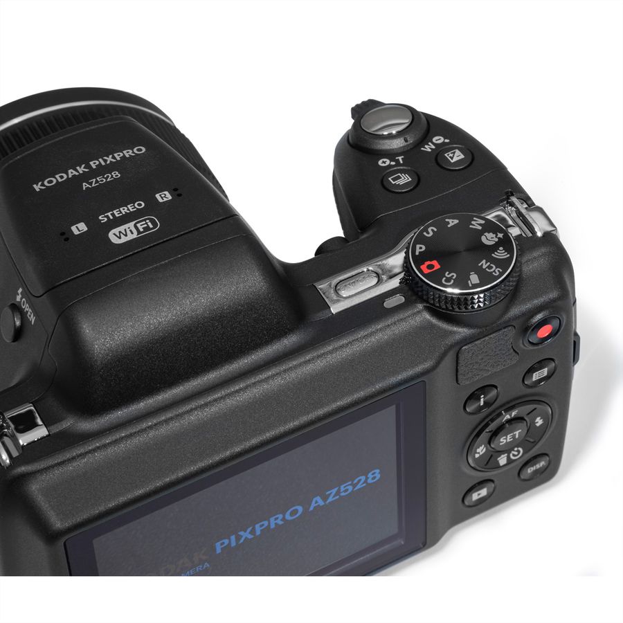 Kodak Bridgekamera AZ528 schwarz, 52x opt. Zoom, 16Mp, 3"LCD, 24mm Ww 6fps