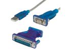 VALUE Convertisseur USB / Série, turquoise, 1,8 m