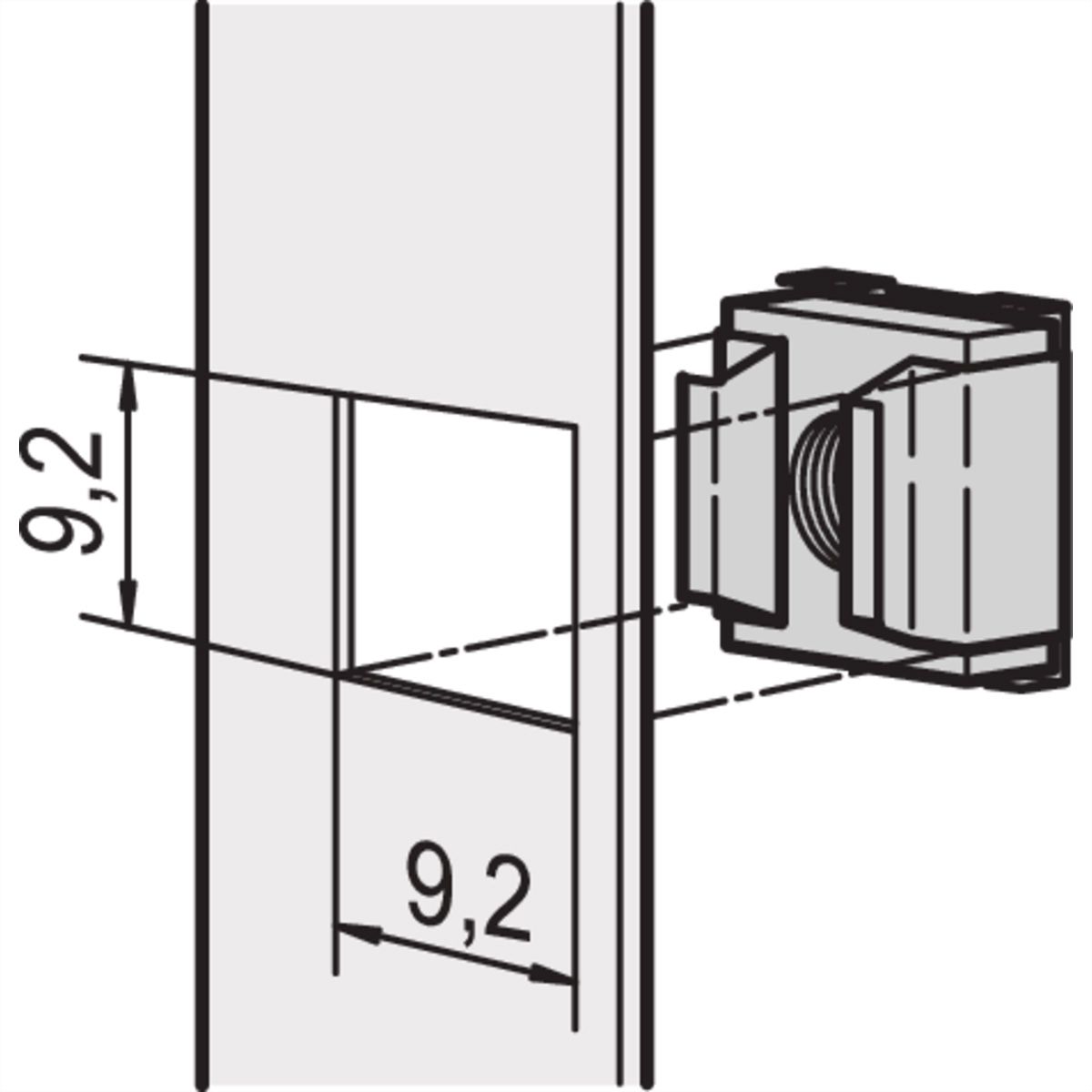 SCHROFF Käfigmutter M5 - NTS KAEFIGMUTTERN M5 50STK