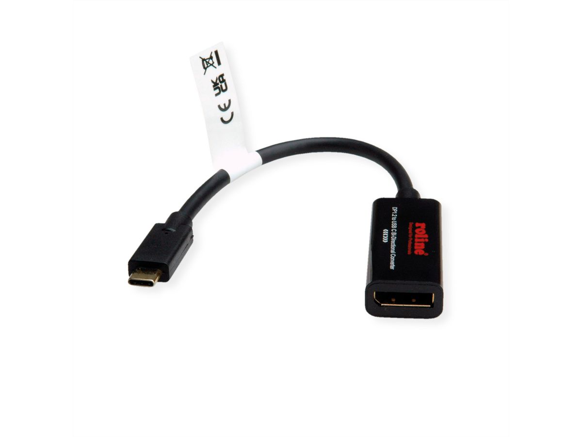 ROLINE Câble adaptateur USB-C - DisplayPort, v1.2, M/F, bidirectionnel, 0,2 m