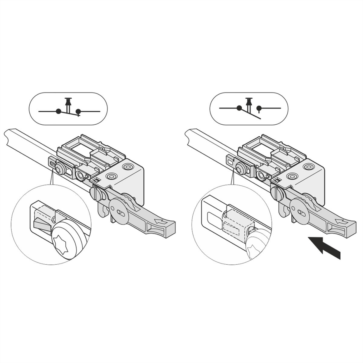 Microrupteur SCHROFF pour modules compacts et complets, normalement fermé, 10 pièces