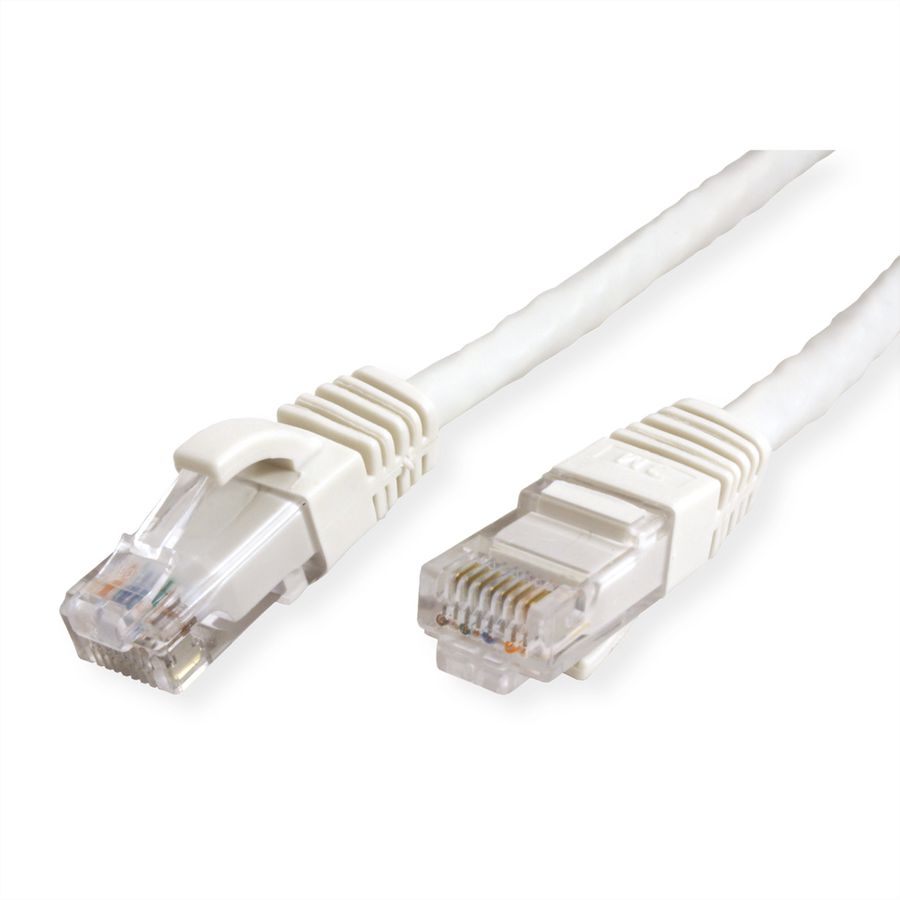 VALUE Patchkabel Cat.6A (Class EA) UTP, weiß, 15 m