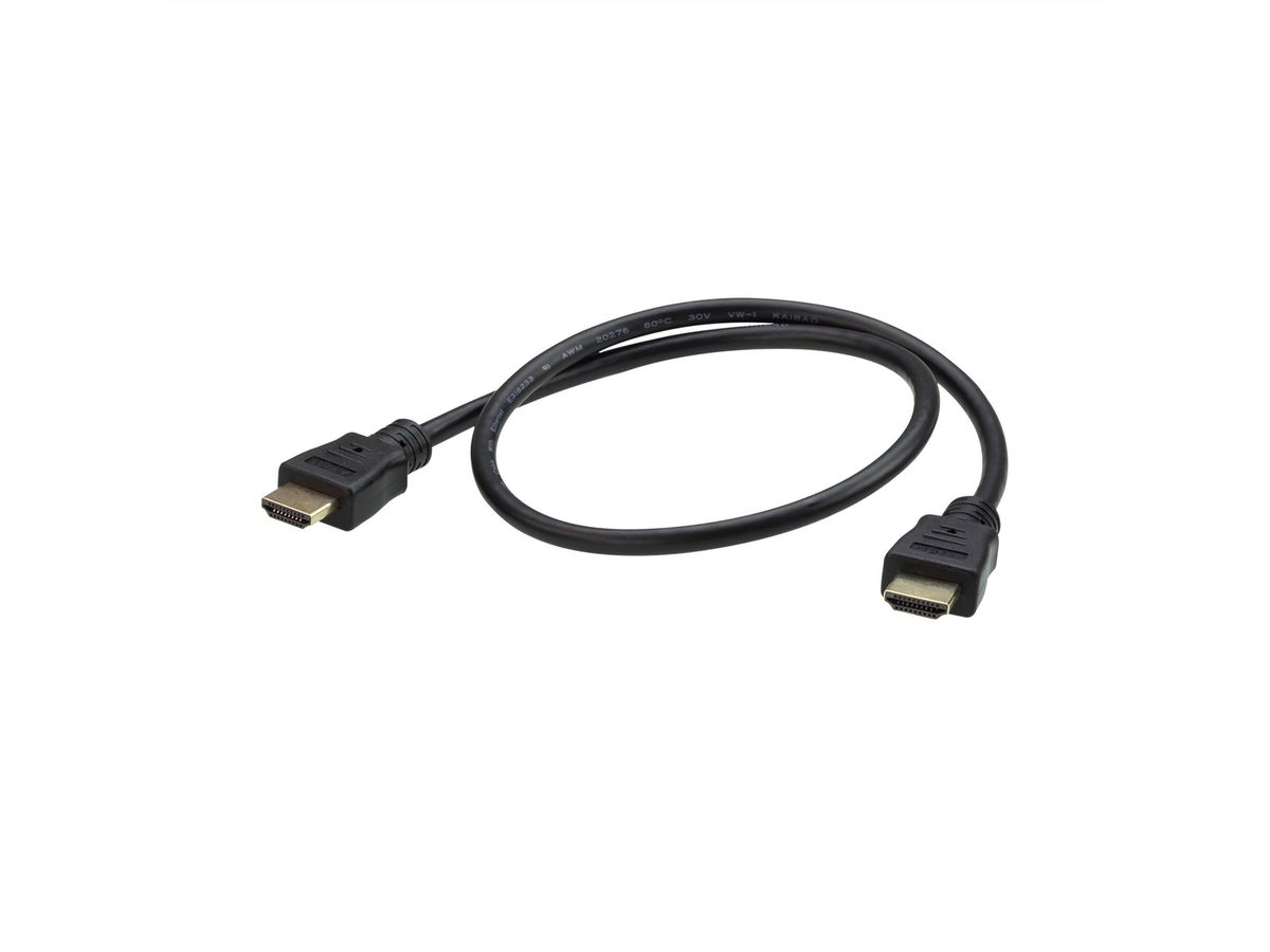 ATEN 2L-7DA6H High Speed True 4K HDMI Kabel mit Ethernet, schwarz, 0,6 m