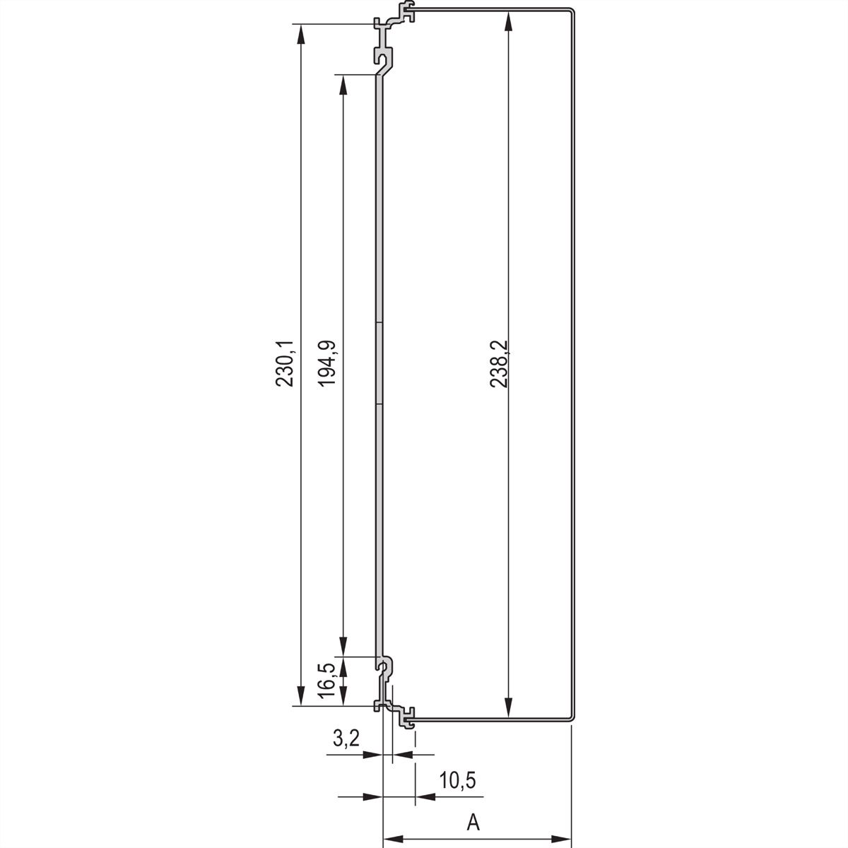 SCHROFF Kit d'unité enfichable PRO, avec capot, non blindé, 6 U, 7 HP, 167 mm