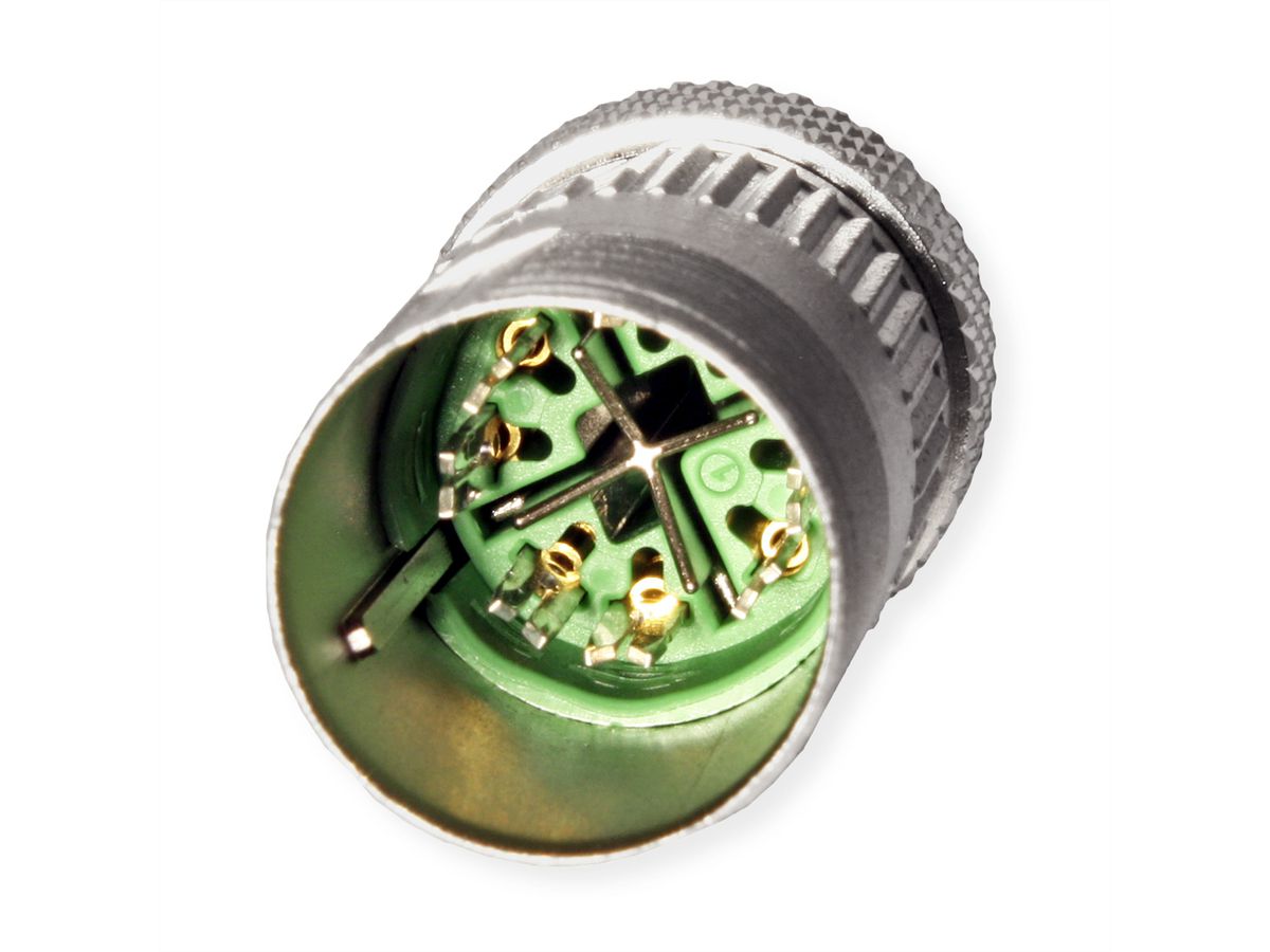 BTR Connecteur M12 à confectionner sur site, droit