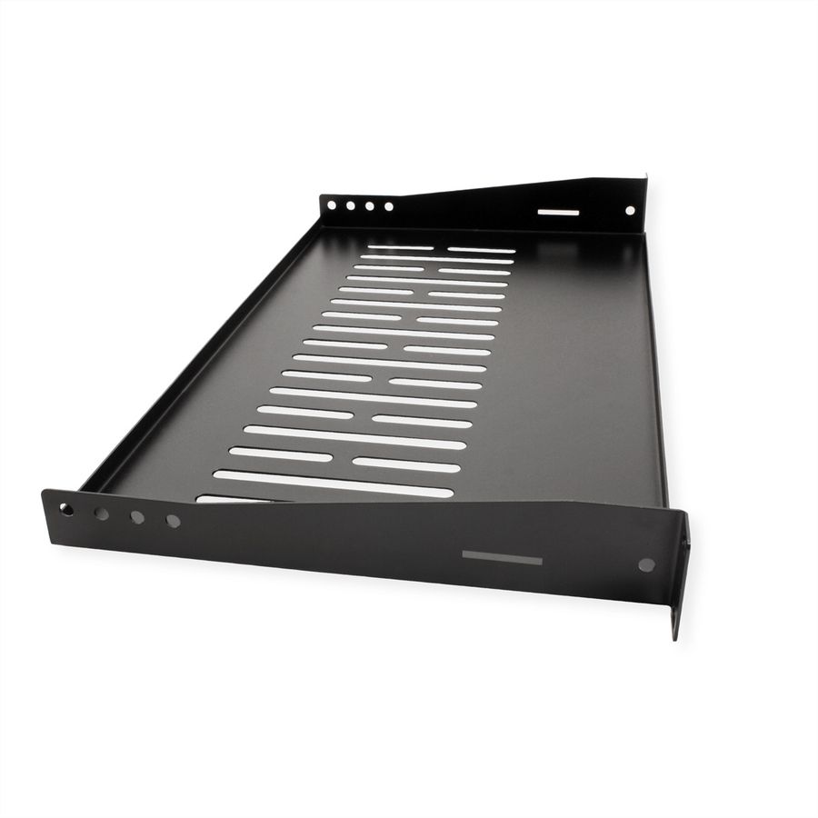 VALUE 19-Zoll-Geräteträger 1 HE, T: 250mm, max. 10 kg, U-Form, schwarz