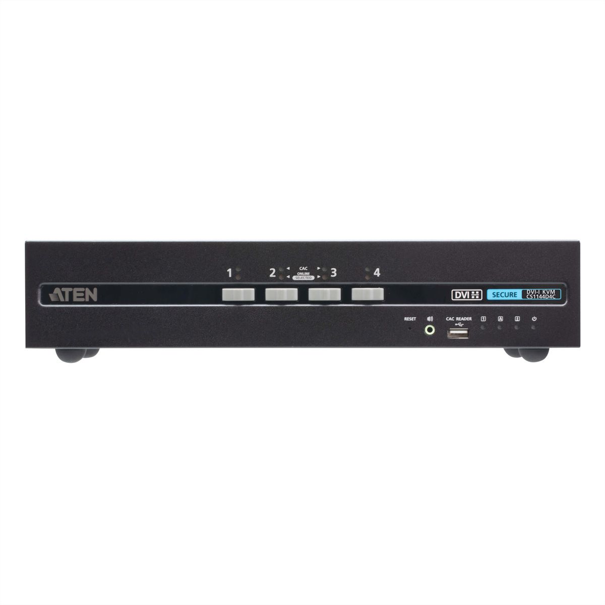 ATEN CS1144D4C Commutateur KVM sécurisé DVI à 4 ports USB et double affichage avec CAC
