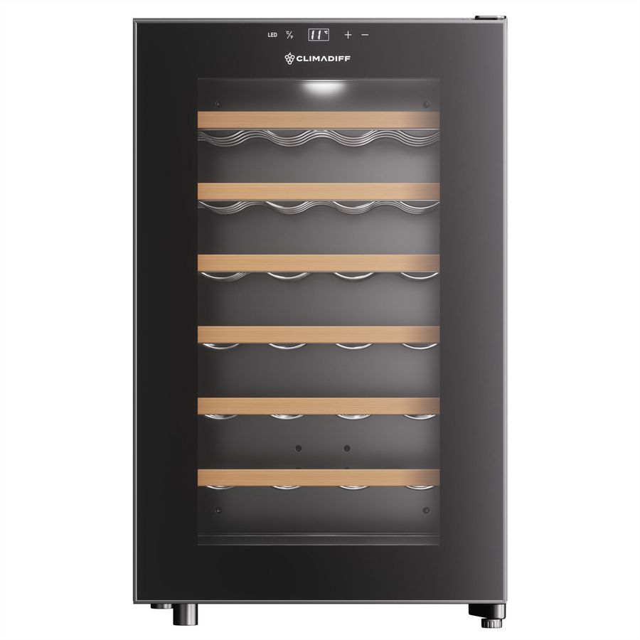 Climadiff Weinkühlschrank CUVEE28, Freistehend, 1 Zone, 28 Flaschen