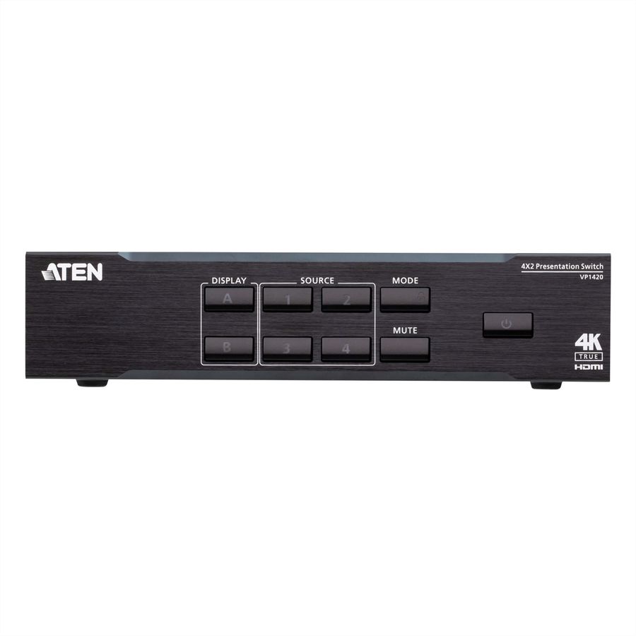 ATEN VP1420 4 x 2 True 4K Präsentation Matrix Switch