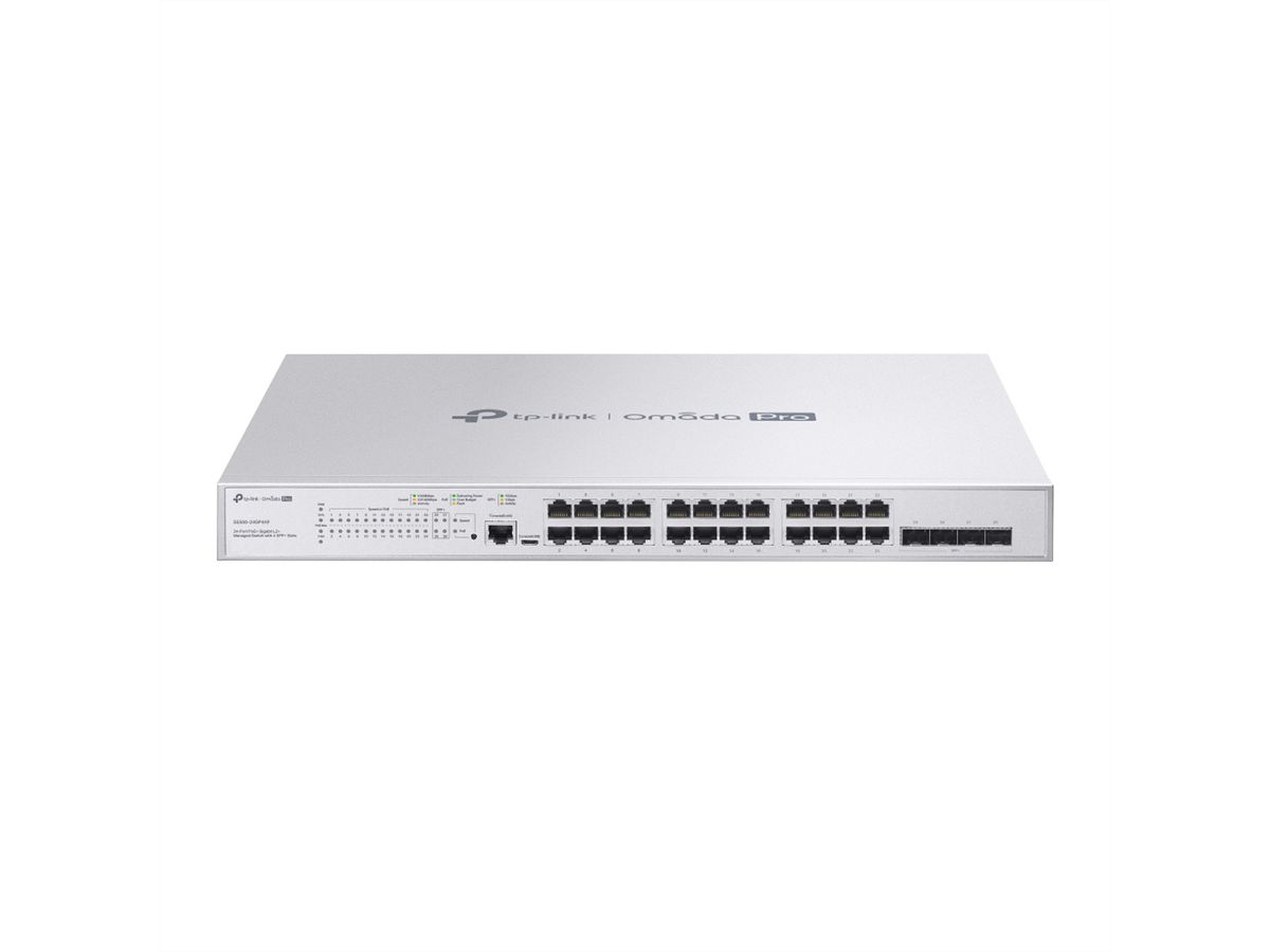 TP-Link Campus Switch S5500-24GP4XF , 24x1G PoE L2+ 4xSFP+ Switch