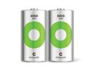 GP Batteries Recyko+, Akku 2xC, 3000 mAh, 1,2 V