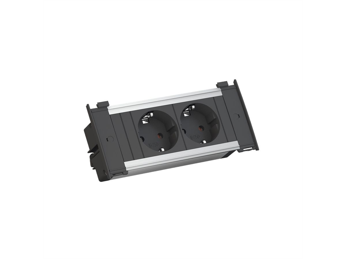 BACHMANN KAPSA X-Small 2x Schutzkontakt, Montagestecker