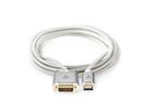 Nedis DVI vers HDMI, ST/ST, argent, 2 m