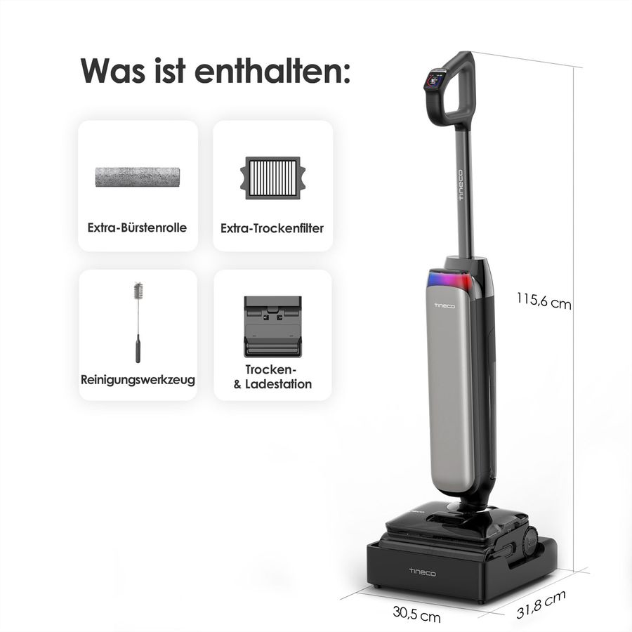 Tineco FLOOR ONE S9 Artist Steam Pro, Nass-Trockensauger