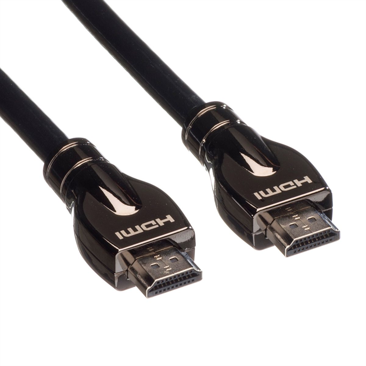 ROLINE 4K HDMI Ultra HD Kabel mit Ethernet, ST/ST, schwarz, 20 m