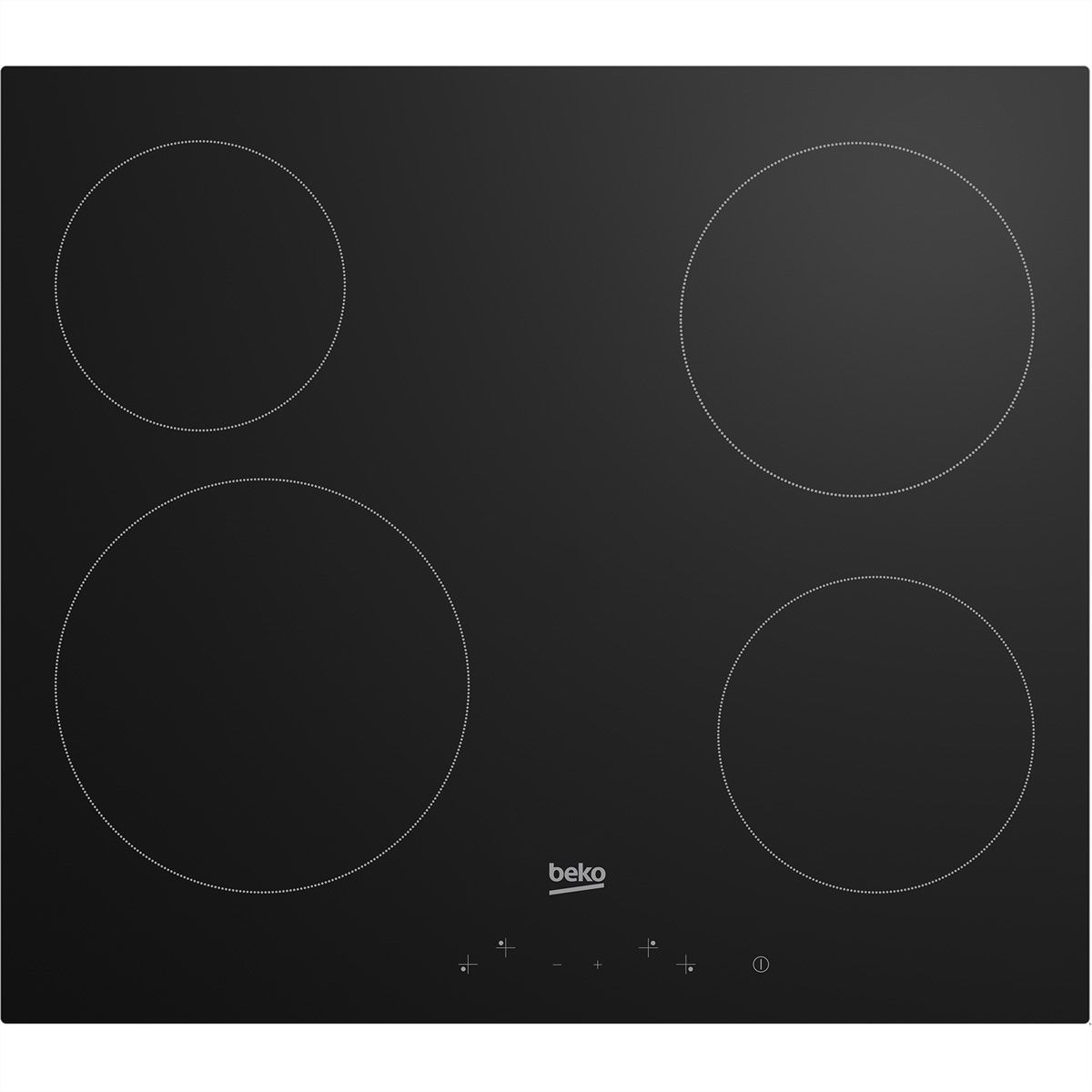 Beko Cerankochfeld HIC 64401, 4 Kochzonen, Glaskeramik, Touch Control, schwarz
