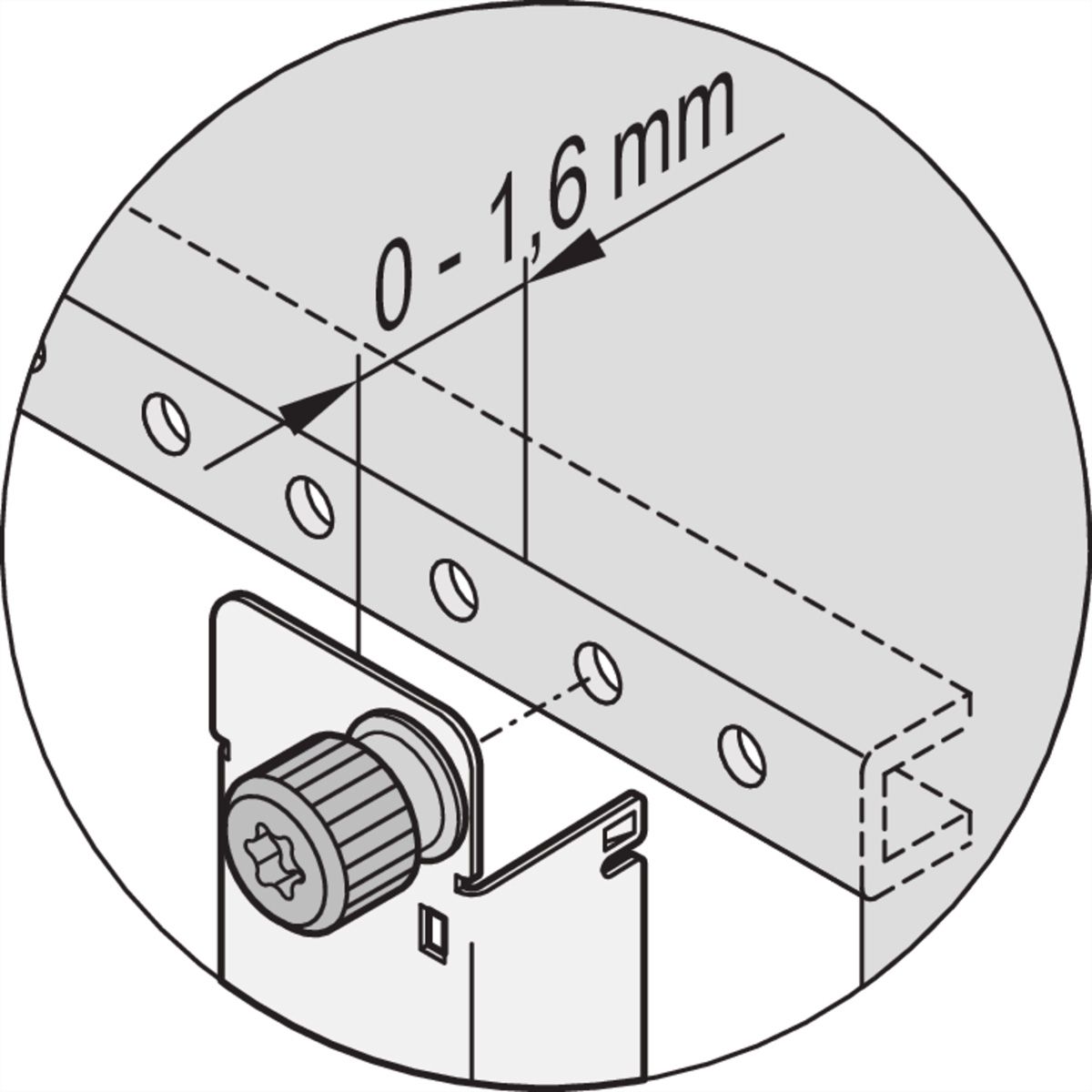Vis de fixation SCHROFF pour la face avant MTCA.4