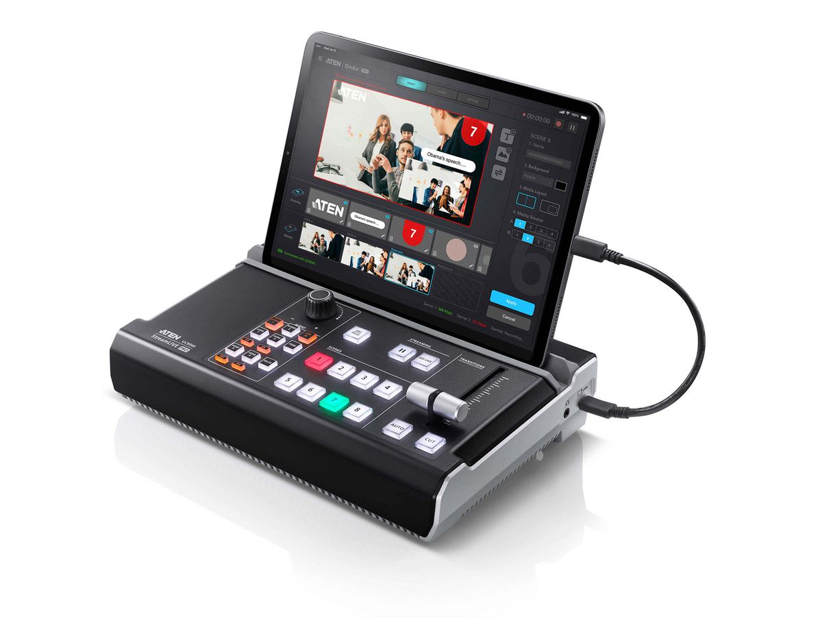 **DEMO**ATEN UC9040 StreamLIVE Pro Mélangeur AV multicanal tout-en-un