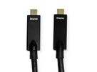 ROLINE USB 3.2 Gen 2 Kabel, AOC, C-C, ST/ST, 10Gbit/s, 4K60Hz, PD (Power Delivery) 60W, schwarz, 10 m