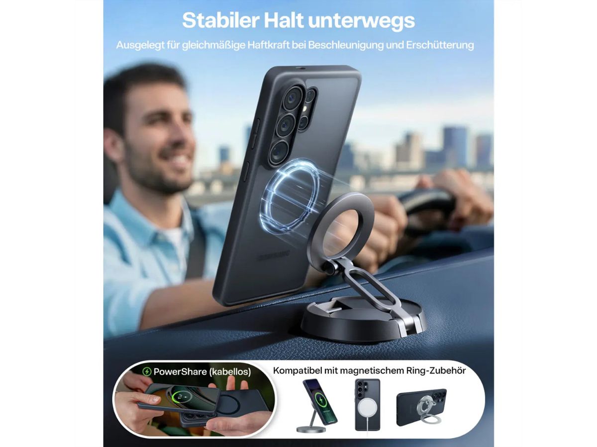 Torras Guardian Schutzhülle Galaxy S26, Ultra, MagSafe, schwarz, schwarz