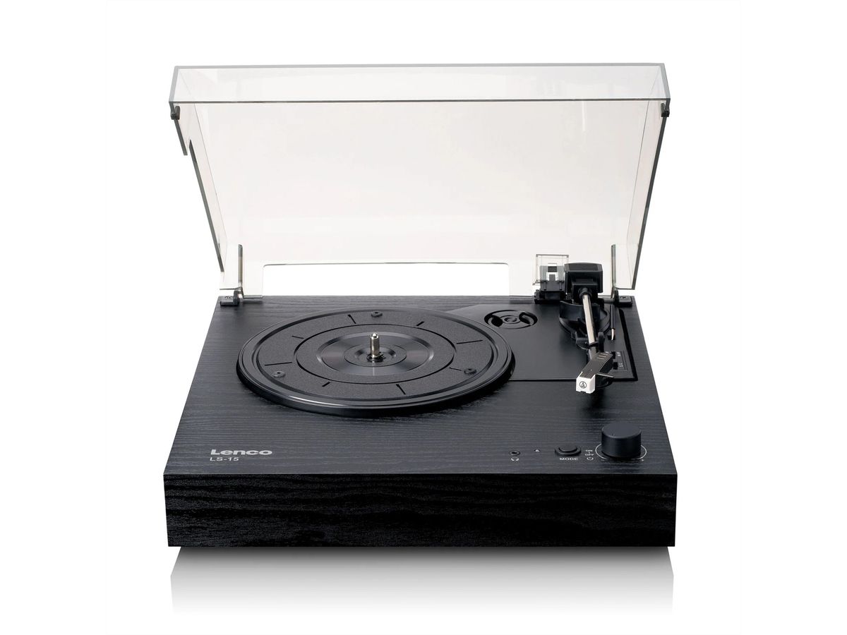 Lenco Plattenspieler LS-15BK , Bluetooth, integr. Lautsprecher