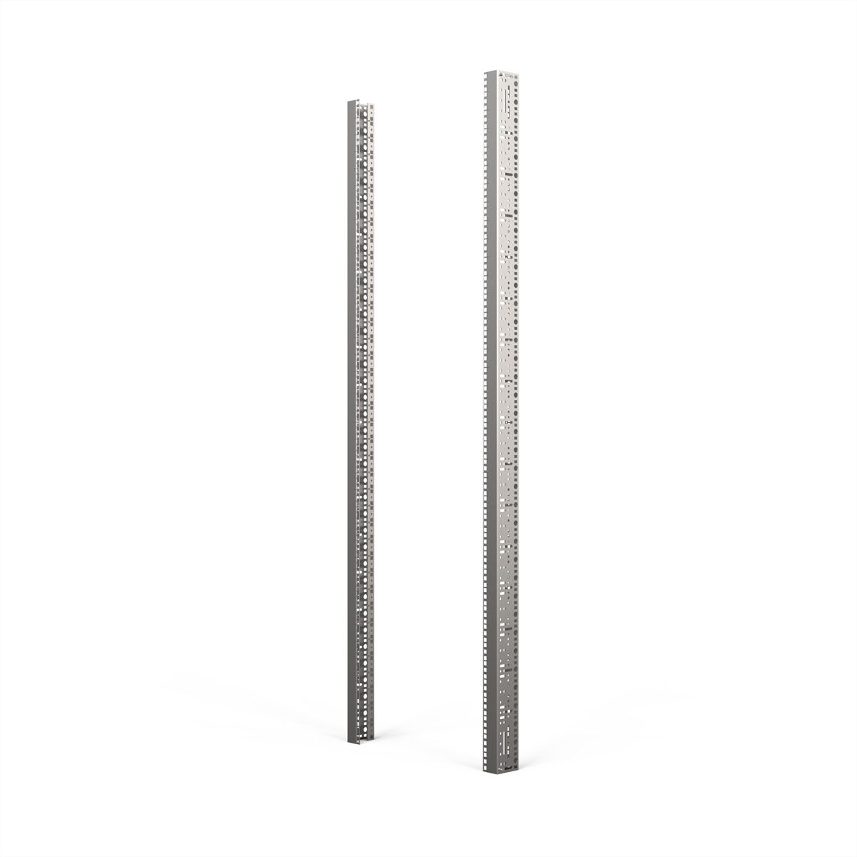 SCHROFF 19"-Winkelprofil mit Universal-Lochung (EIA), AlZn - WINKELPROFIL 19"38HE ALZ(2X)