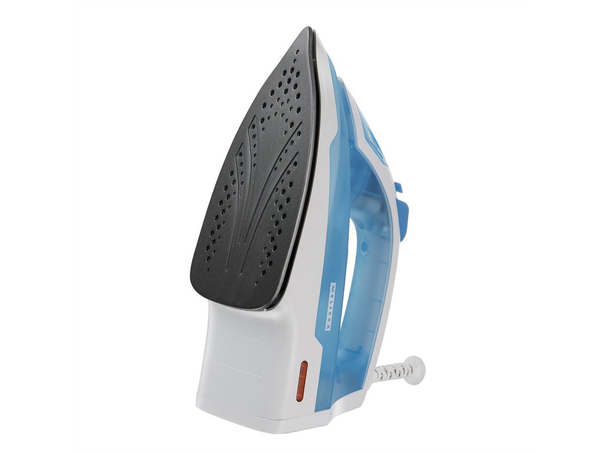Melissa Fer à vapeur 16390054, revêtement antiadhésif, blanc/bleu 2000W