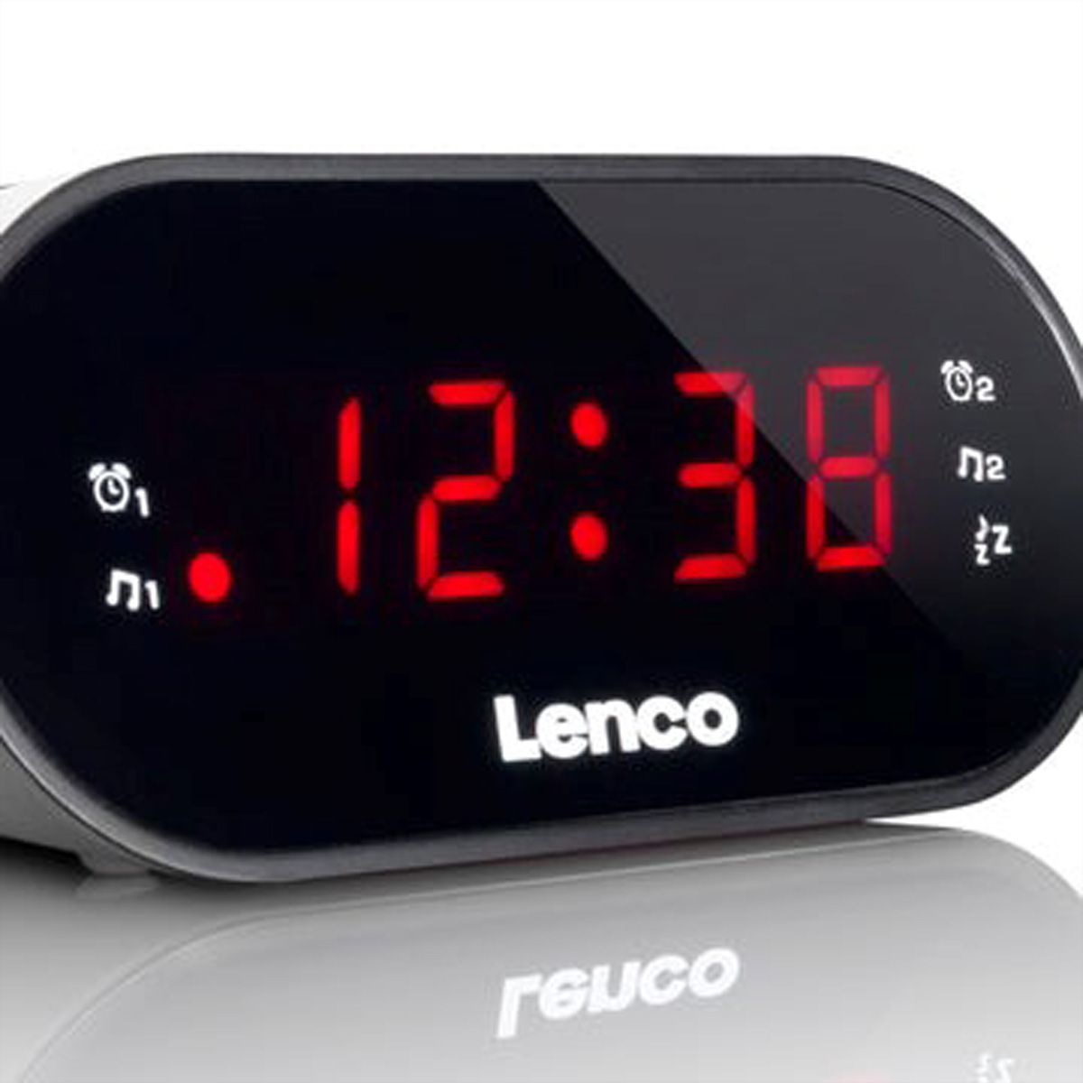 Lenco Radio-réveil CR-07, Blanc