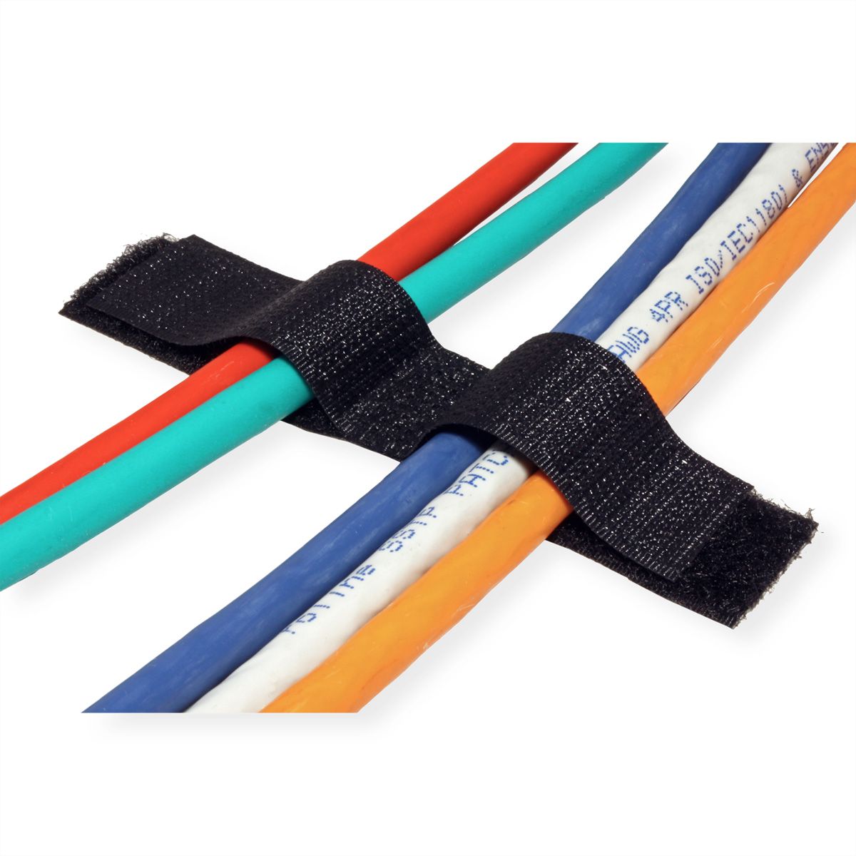 VELCRO® ONE-WRAP® Organisateur de câbles noir, double, 20 x 100 mm
