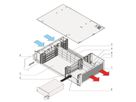 Système VME64x SCHROFF, 2 U, 4 slots, alimentation enfichable