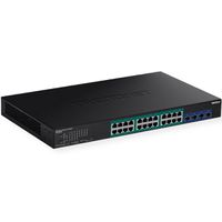 TRENDnet TPE-30284 Switch PoE+ web smart Gigabit à 28 ports avec logements SFP+ 10G