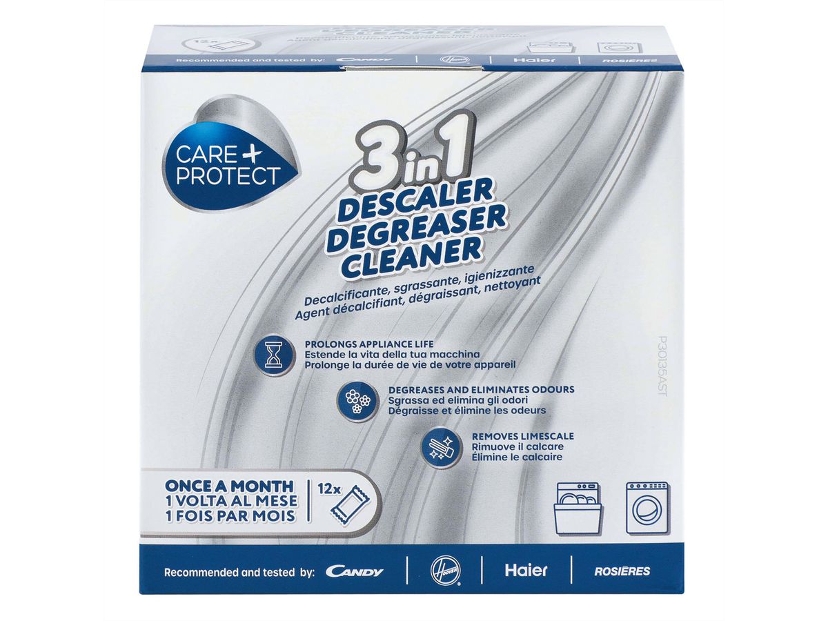 Care+ Protect 3-in1 Entkalker , Fettlöser, Pulver