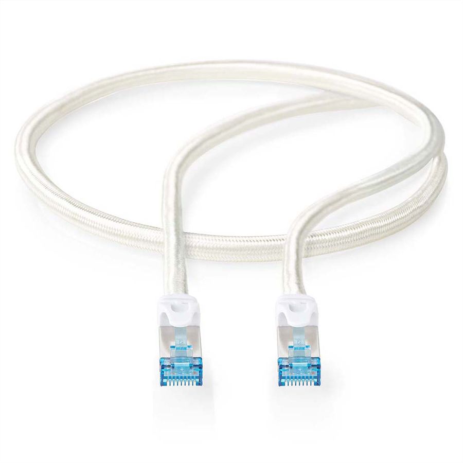Nedis Patchkabel Cat.6A S/FTP, weiss, 2.0m