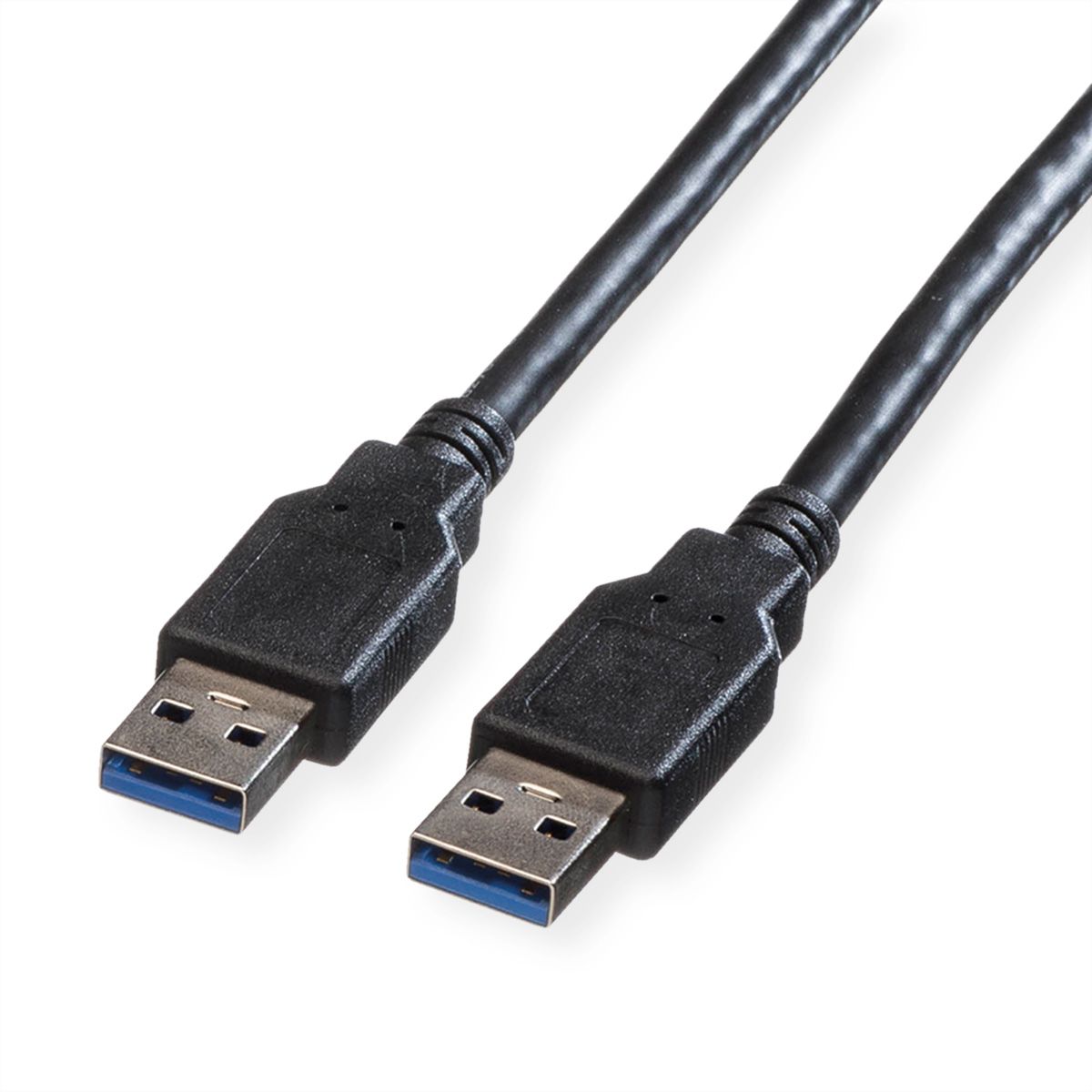 ROLINE USB 3.2 Gen 1 Kabel, Typ A-A, schwarz, 1,8 m
