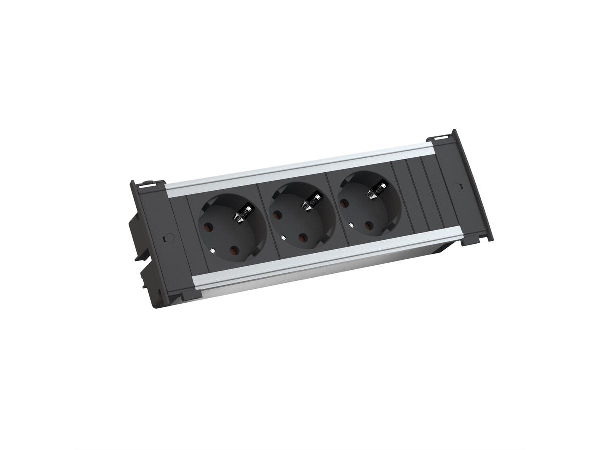 BACHMANN KAPSA Small 3x Schutzkontakt, Montagestecker