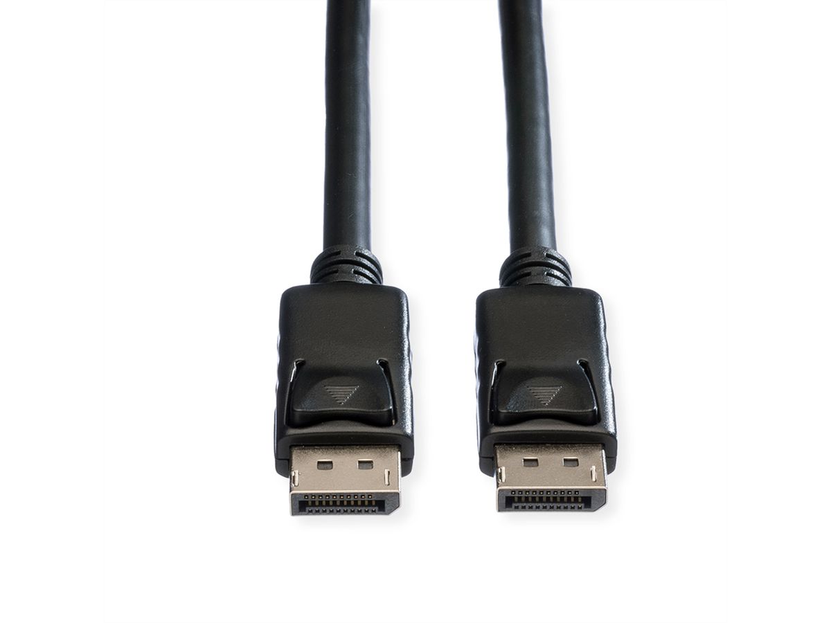 ROLINE DisplayPort Kabel, DP-DP, v1.2, ST - ST, TPE, schwarz, 3 m