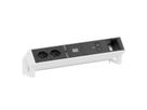 BACHMANN DESK2 2xCH 90° 1xUSB C/C 100W, 1xCM L=0,2m RAL9010