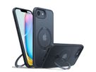 Torras Ostand 360° Spin Schutzhülle, iPhone 16e, MagSafe, schwarz