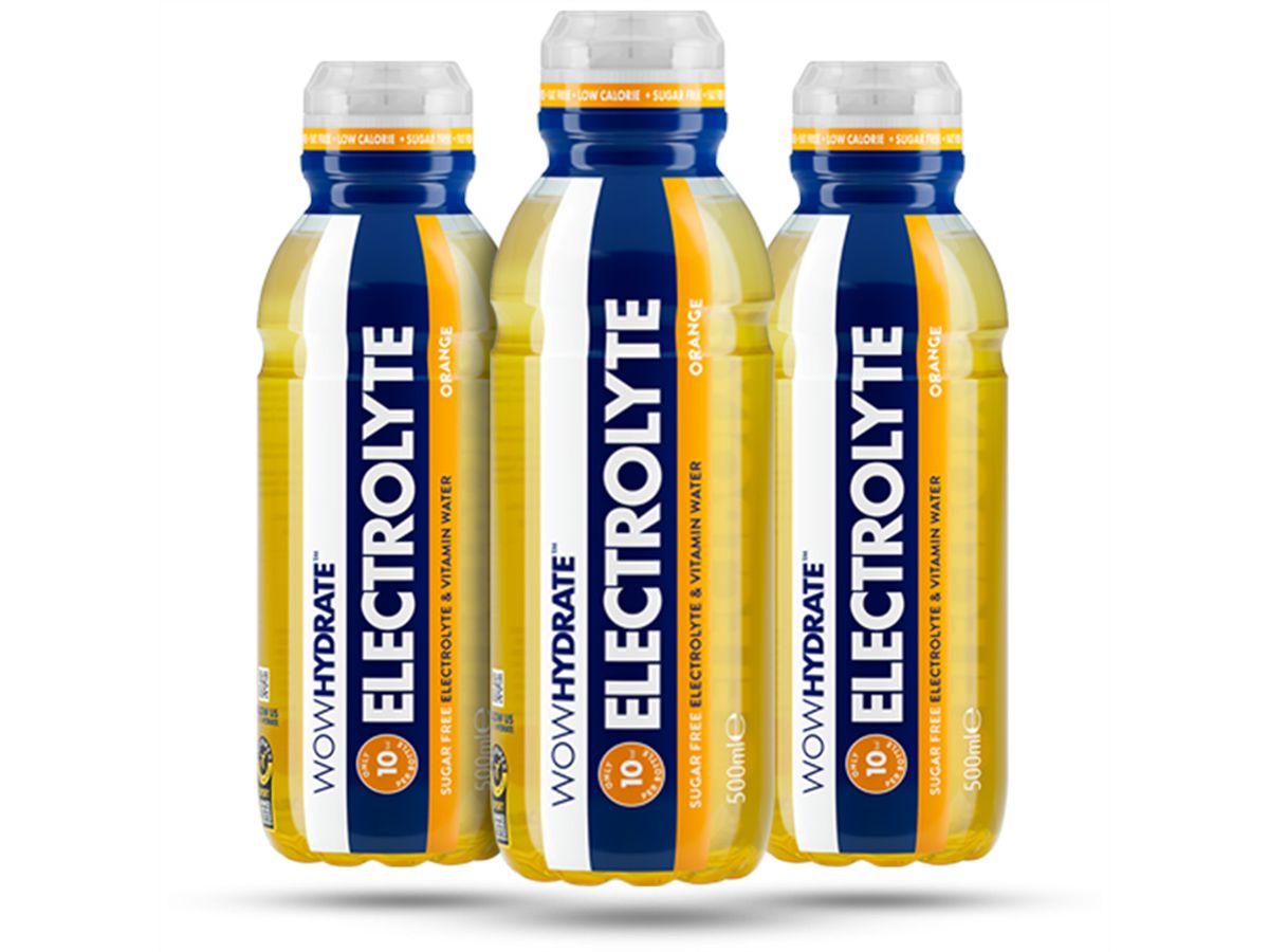 Wow Hydrate Electrolyte Orange, 500 ML, 12er Pack