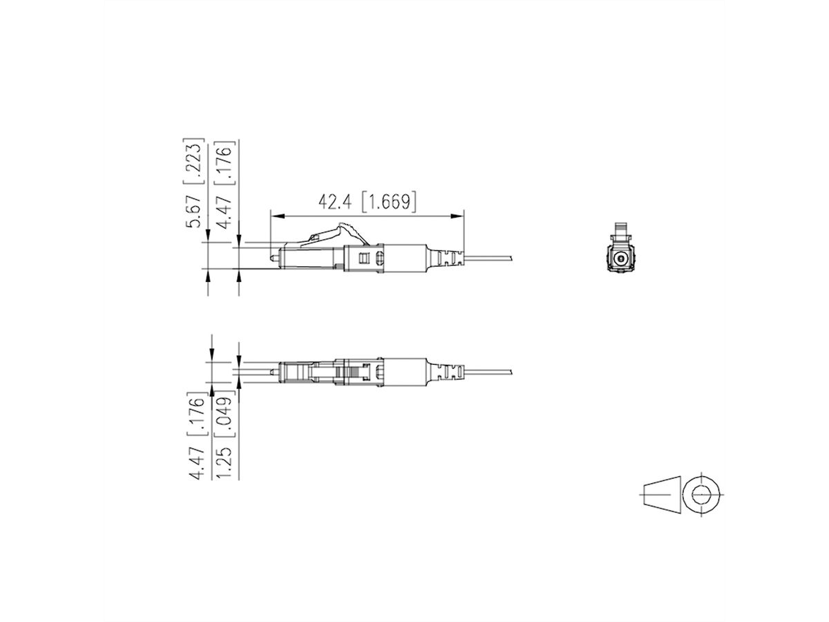 METZ CONNECT OpDAT FAST™Hybrid LCAPC OS2, 2,0+3,0 mm,  20 St + Cl + KA**