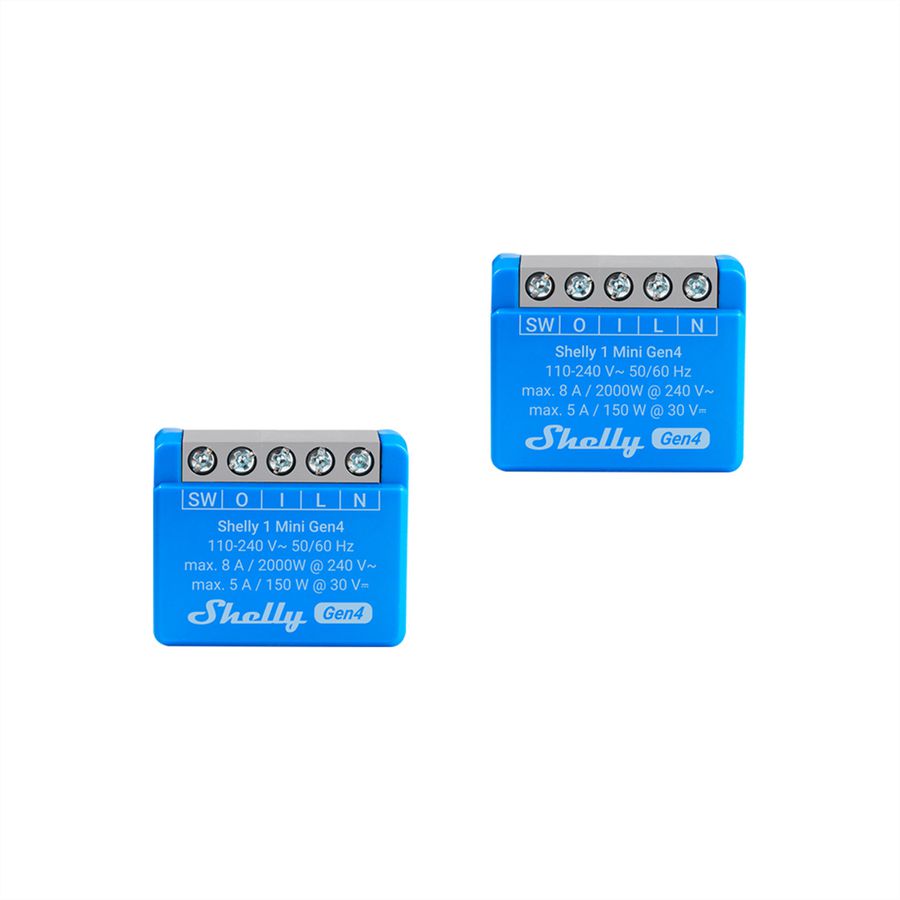 Shelly Schaltaktor 1 Mini Gen4 (2 pièces)