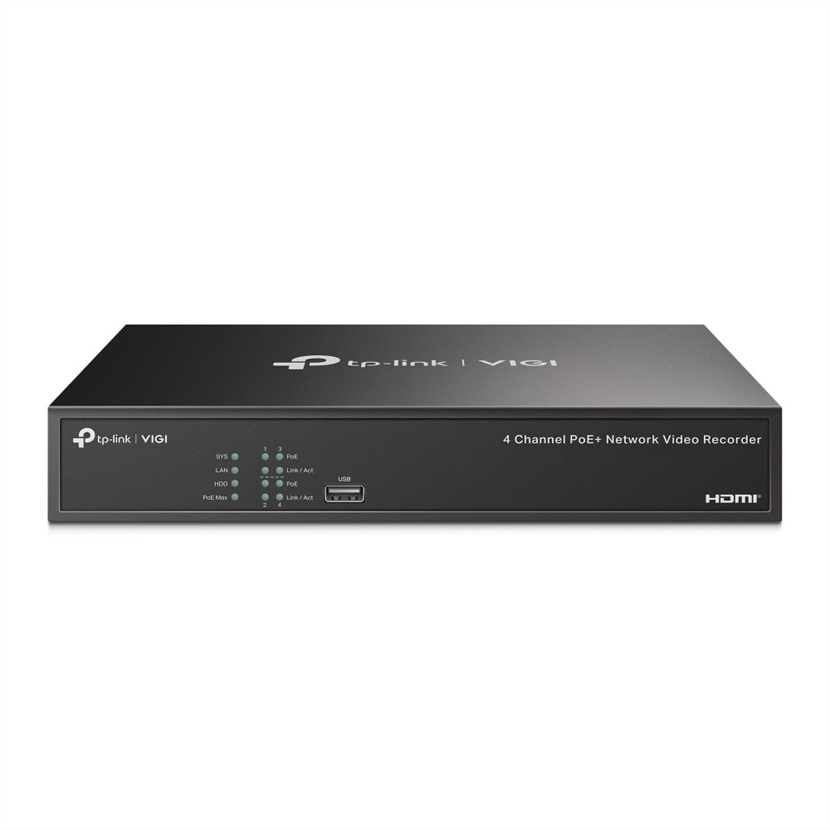 TP-Link NVR1004H-4P NVR Enregistreur vidéo en réseau 4-CH, 4x PoE