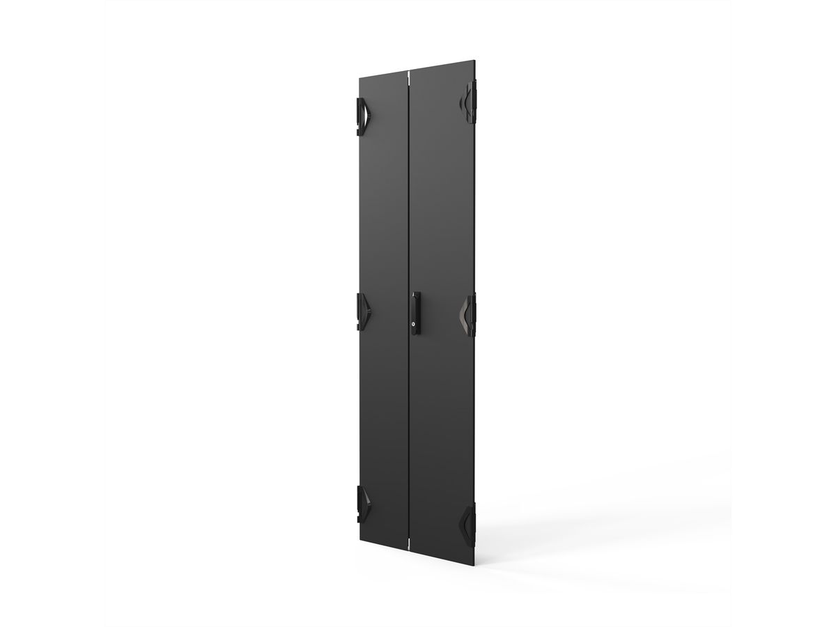 SCHROFF Porte double 1800H 600L RAL7021