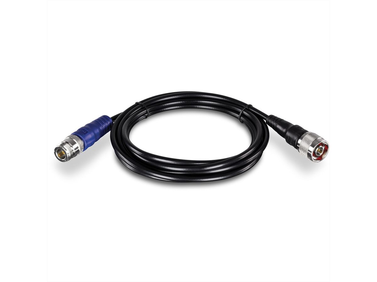 TRENDnet TEW-L402 2m N-Typ N-Typ Schwarz, Blau Koaxialkabel