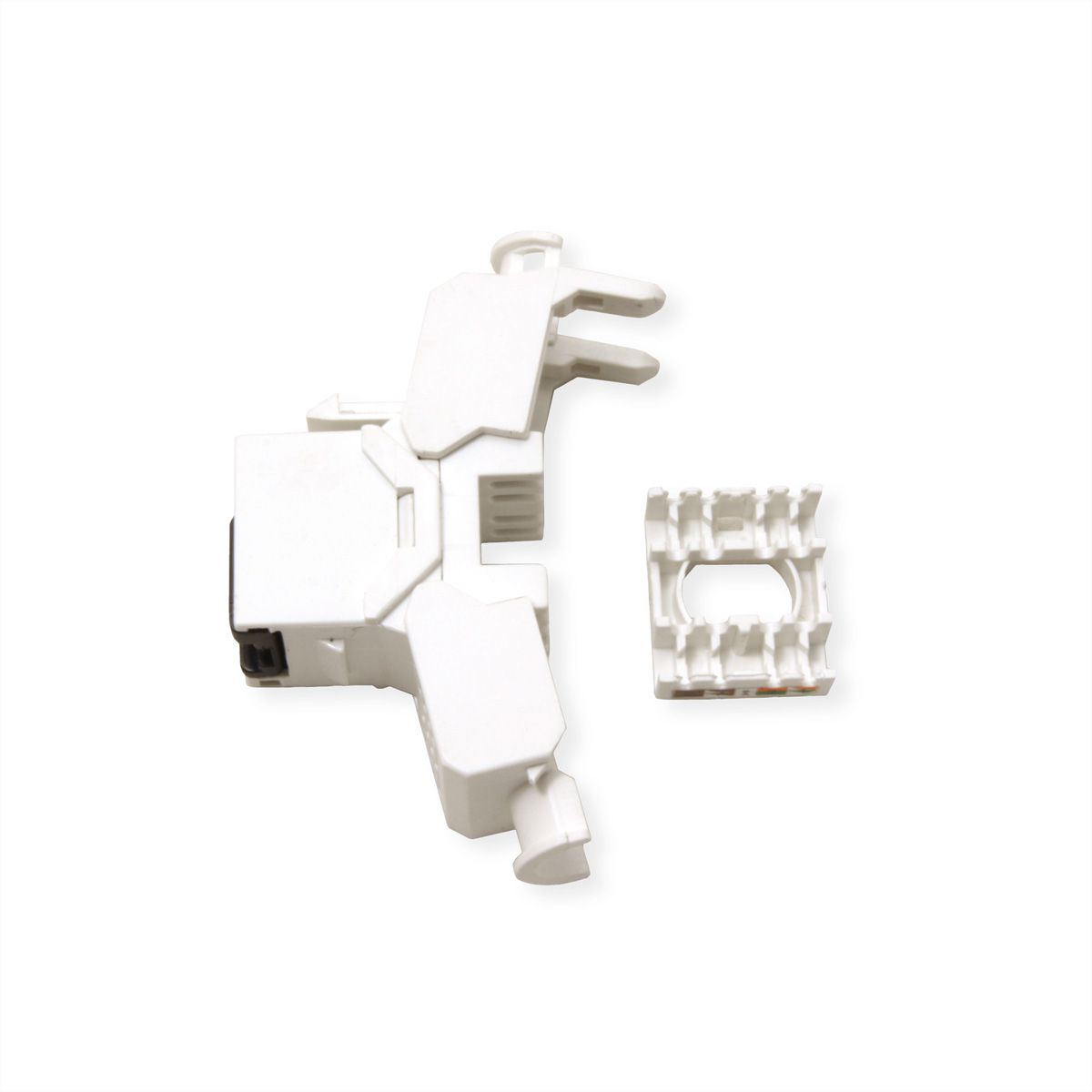 VALUE Cat.6A (Class EA) Keystone, RJ-45, ungeschirmt, werkzeuglos, weiß